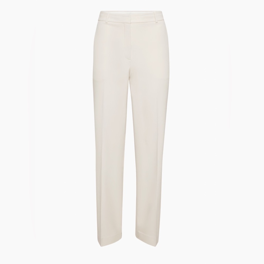 Babaton Italian Twill Agency Pant in Matte Pearl